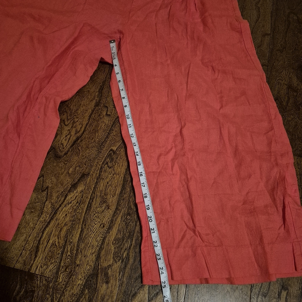 Athleta Playa Linen Wide Leg Crop Size 22 - Picture 7 of 9